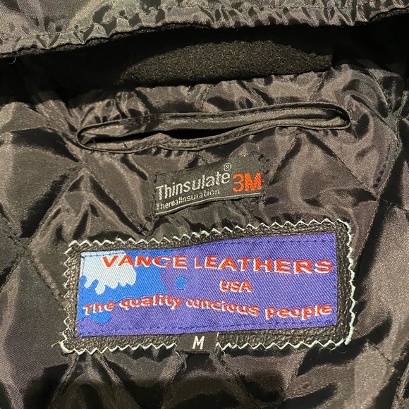 Genuine Vintage Leather Embroidered Biker Jacket - Picture 3 of 3